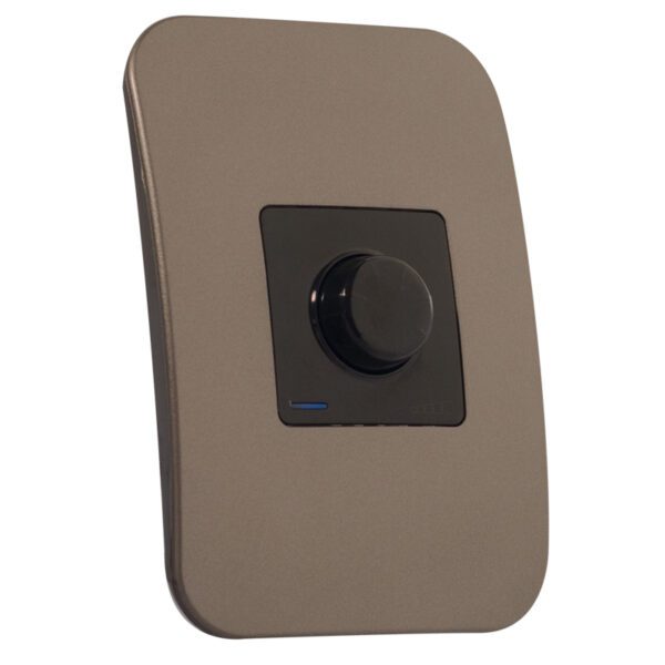 VETi 1 - Rotary Dimmer with Locator - Black + Bronze Complete