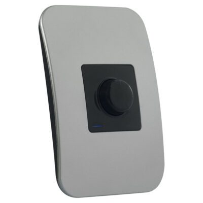 VETi 1 - Rotary Dimmer with Locator - Black + Silver Complete