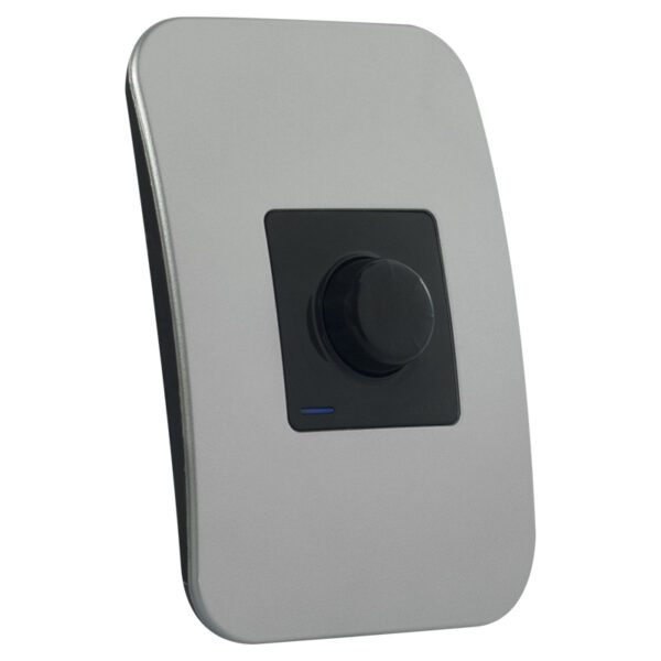 VETi 1 - Rotary Dimmer with Locator - Black + Silver Complete