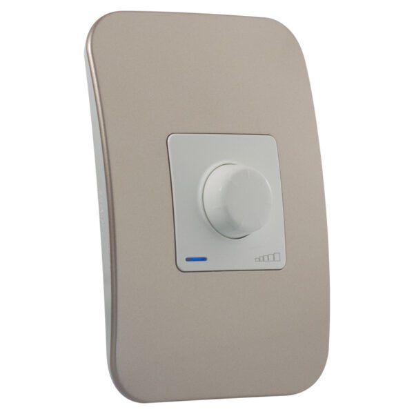 VETi 1 - Rotary Dimmer with Locator - White + Champagne Complete