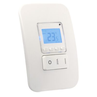 Veti 1 - Digital Thermostat with Isolator Switch - White Complete