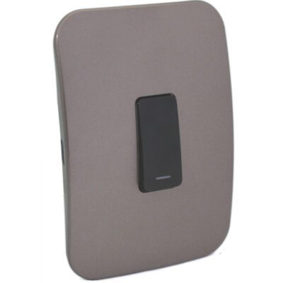 VETi 1 - One Lever One-Way Black Switch - Black + Bronze Complete
