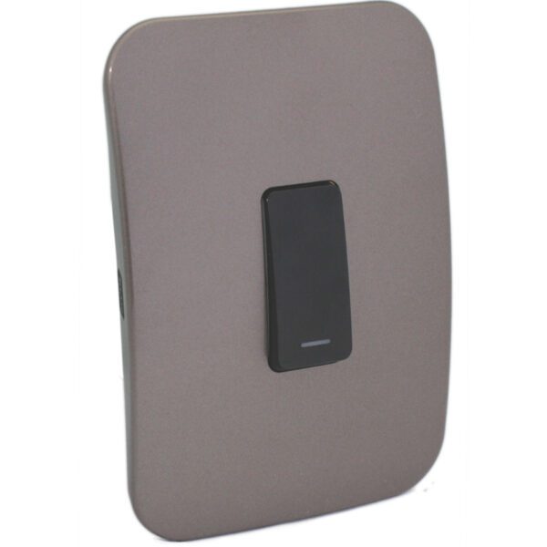 VETi 1 - One Lever One-Way Black Switch - Black + Bronze Complete