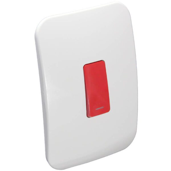 VETi 1 - One Lever One-Way Switch - Red + White Complete