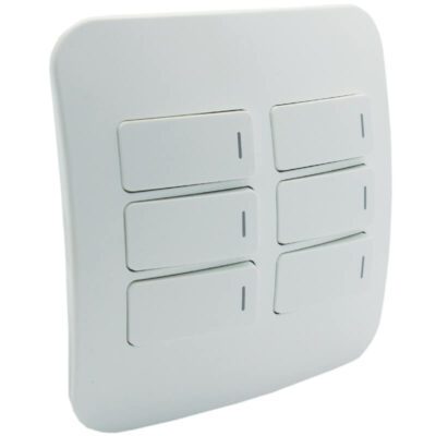 VETi 1 - Six Lever One-Way Switch - White Complete
