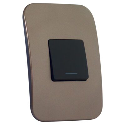 VETi 1 - One Lever One-Way Black Switch - Black + Bronze Complete