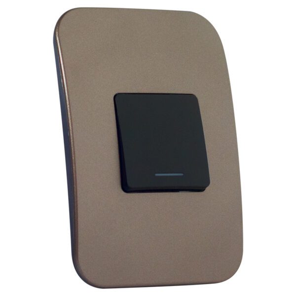VETi 1 - One Lever One-Way Black Switch - Black + Bronze Complete