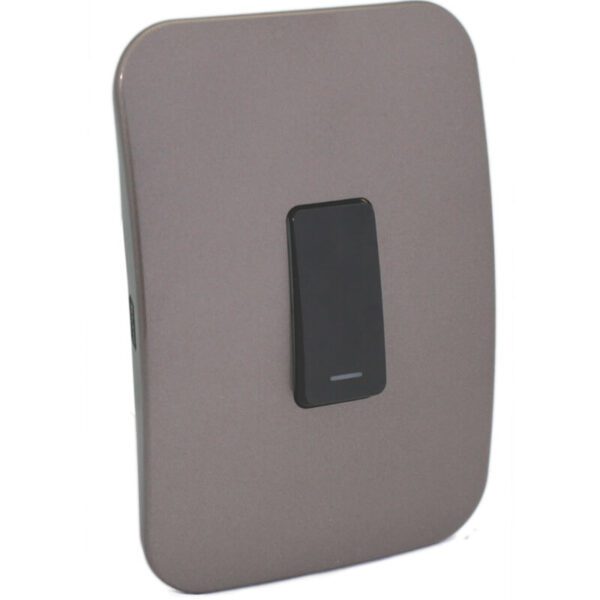 VETi 1 - One Lever Two-Way Black Switch - Black + Bronze Complete