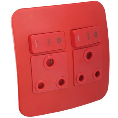VETi 1 - Double Dedicated Red Socket With DP Switch - Complete