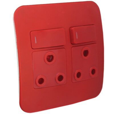 VETi 1 - Double Dedicated Red Socket Outlet - Complete