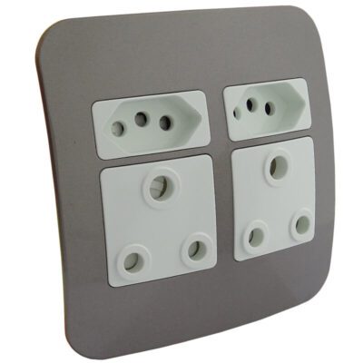 VETi 1 – Double RSA & Double V-Slim Socket – White + Bronze Complete