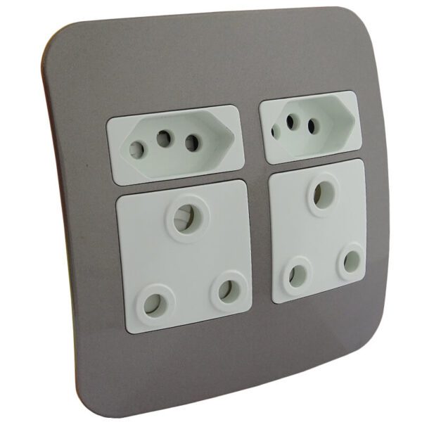 VETi 1 – Double RSA & Double V-Slim Socket – White + Bronze Complete