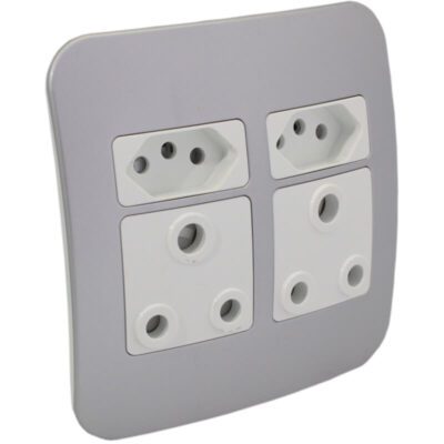 VETi 1 – Double RSA & Double V-Slim Socket – White + Silver Complete