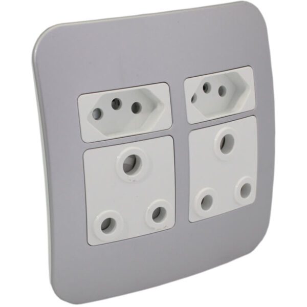 VETi 1 – Double RSA & Double V-Slim Socket – White + Silver Complete