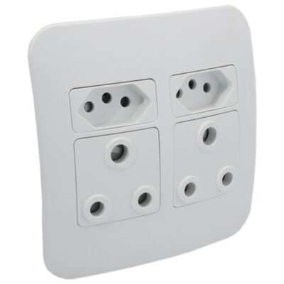 VETi 1 – Double RSA & Double V-Slim Socket – White Complete