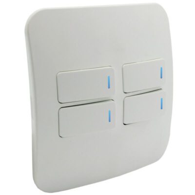 VETi 1 - Four Lever One-Way Switch with Locator - White Complete