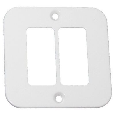 VETi 1 - Two Single Module Cover Plate - Industrial & Weatherproof