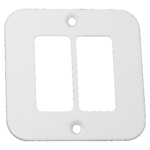VETi 1 - Two Single Module Cover Plate - Industrial & Weatherproof