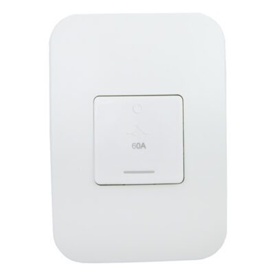 VETi 1 - 60A Triple Pole Isolator with Indicator - White Complete