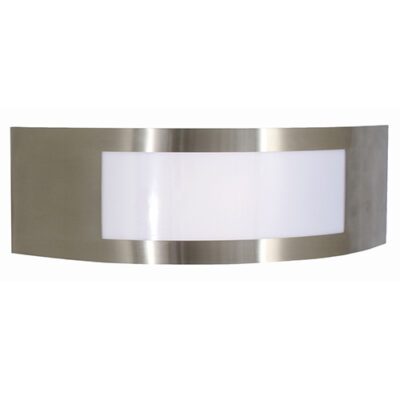 Eurolux Stainless Steel Plain Wall Light Satin Chrome - O260SC