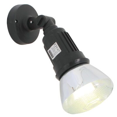 Eurolux Plastic Wall Light 1xPAR38 Black - O29B