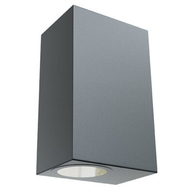 Eurolux Omni  Outdoor W/Light Square Black LED 2x7w - RO425