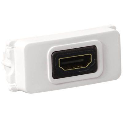 VETi 1 - HDMI Socket Outlet White - Modular