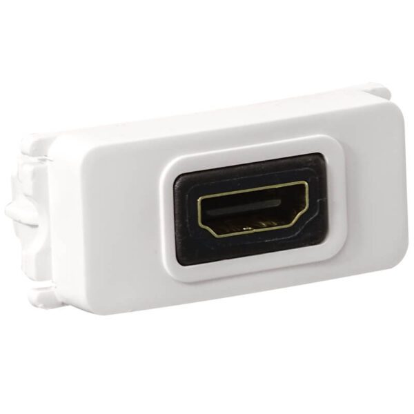 VETi 1 - HDMI Socket Outlet White - Modular