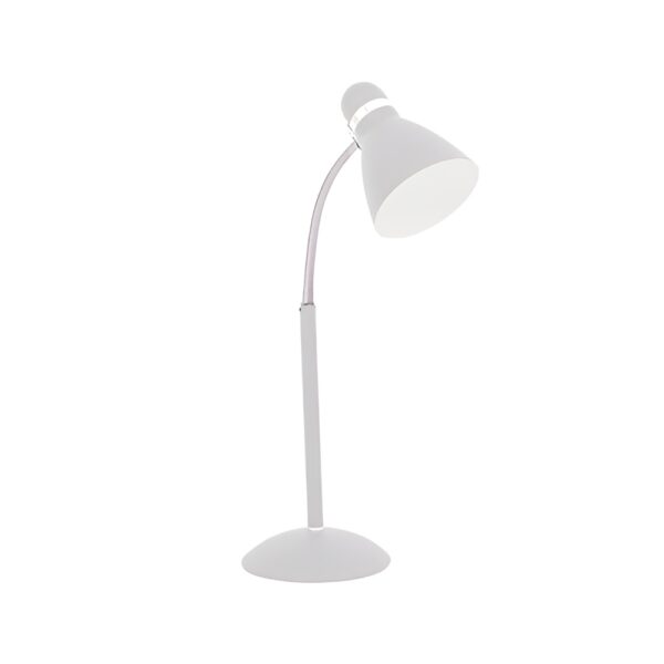 Brightstar TL311 WH Metal Desk Lamp with Flexi Arm