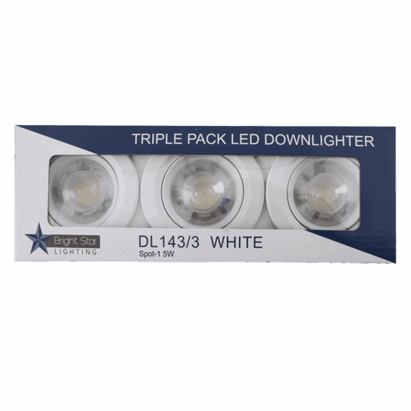 Brightstar DL143/3 WHITE Downlight Holder