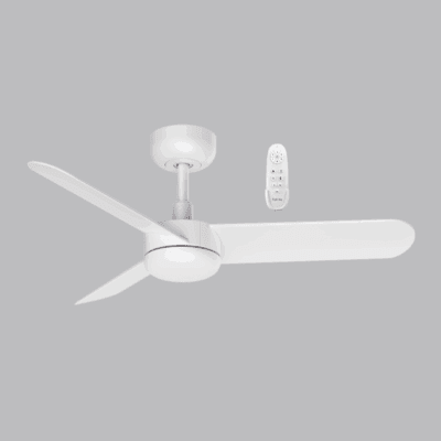 Brightstar FCF088 WHITE Metal Fan with 3 ABS Blades, 35” (89cm), No Light