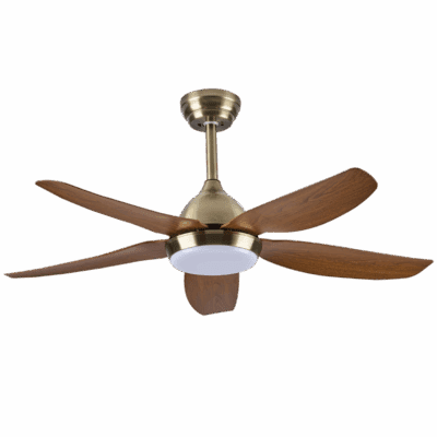 Brightstar FCF097 AQ Antique Brass with Wood Finish ABS Blades