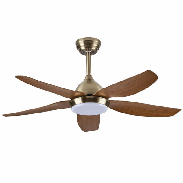 Brightstar FCF097 AQ Antique Brass with Wood Finish ABS Blades
