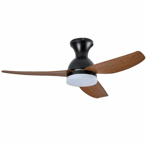 Brightstar FCF099 BK Black Fan with Wood Finish ABS Blades