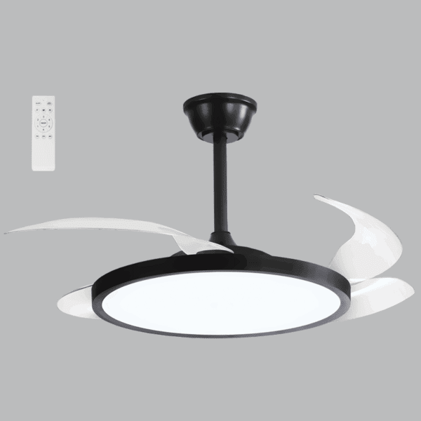 Brightstar FCF106 BLACK Foldable Blade Ceiling Fan with Remote