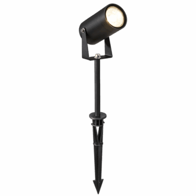 Brightstar GS018 BK LED, Aluminium Garden Spike with Clear Glass Cover