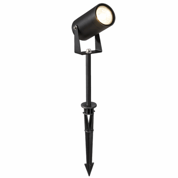 Brightstar GS018 BK LED, Aluminium Garden Spike with Clear Glass Cover