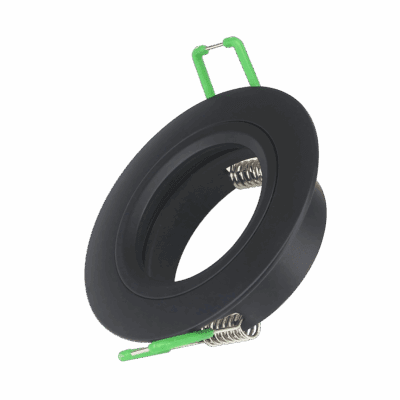 Mesmerize Fixed CNC Cut Pure Aluminium Downlighter Fitting – Matt Black
