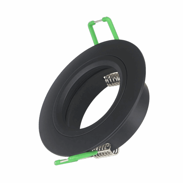 Mesmerize Fixed CNC Cut Pure Aluminium Downlighter Fitting – Matt Black