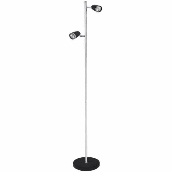 Brightstar SL019 BK Black and Chrome Standing Lamp