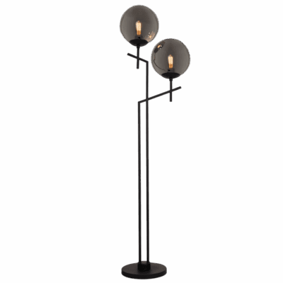 Brightstar SL072 BK Metal Base with Smoke Glass
