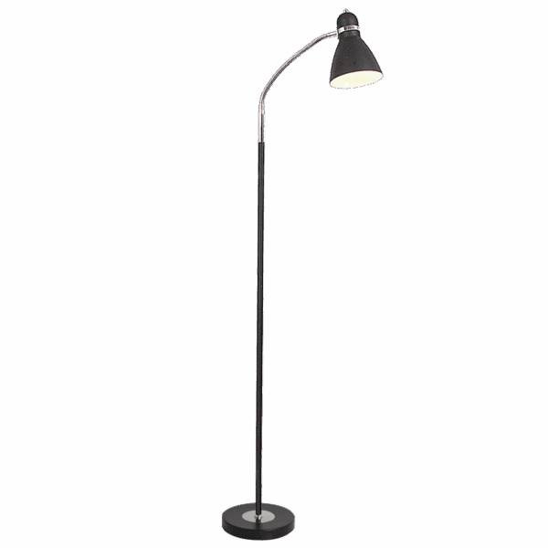 Brightstar SL1098 BK Metal Flexible Head Floor Lamp