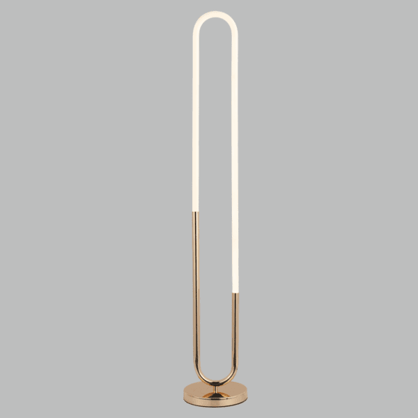 Brightstar SL411 GOLD Metal and Acrylic LED Standing Lamp with On/Off Foot Switch