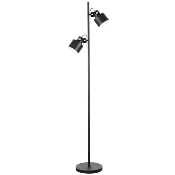 Brightstar SL436 BK Metal Standing Lamp with On / Off Foot Switch