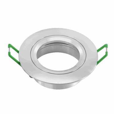 Mesmerize Fixed CNC Cut Pure Aluminium Downlighter Fitting – Silver