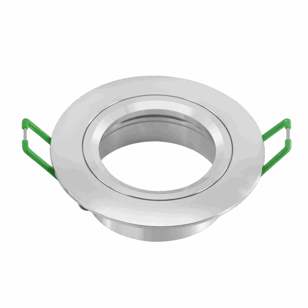 Mesmerize Fixed CNC Cut Pure Aluminium Downlighter Fitting – Silver