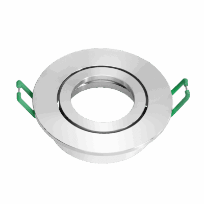 Mesmerize Tiltable CNC Cut Pure Aluminium Downlighter Fitting – Silver
