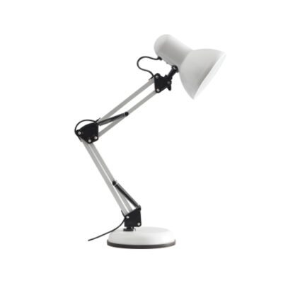Brightstar TL053 WH PVC / Metal Adjustable Desk Lamp