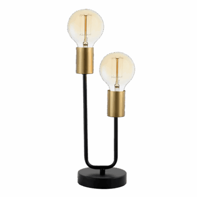 Brightstar TL653 BLACK BRASS Metal Table Lamp