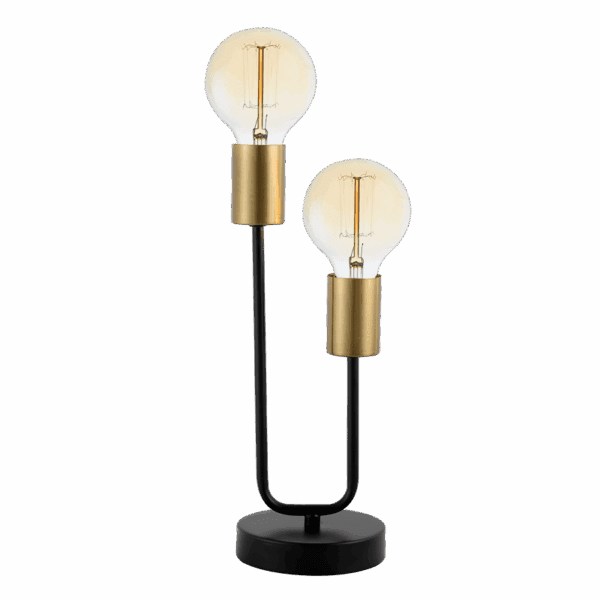 Brightstar TL653 BLACK BRASS Metal Table Lamp